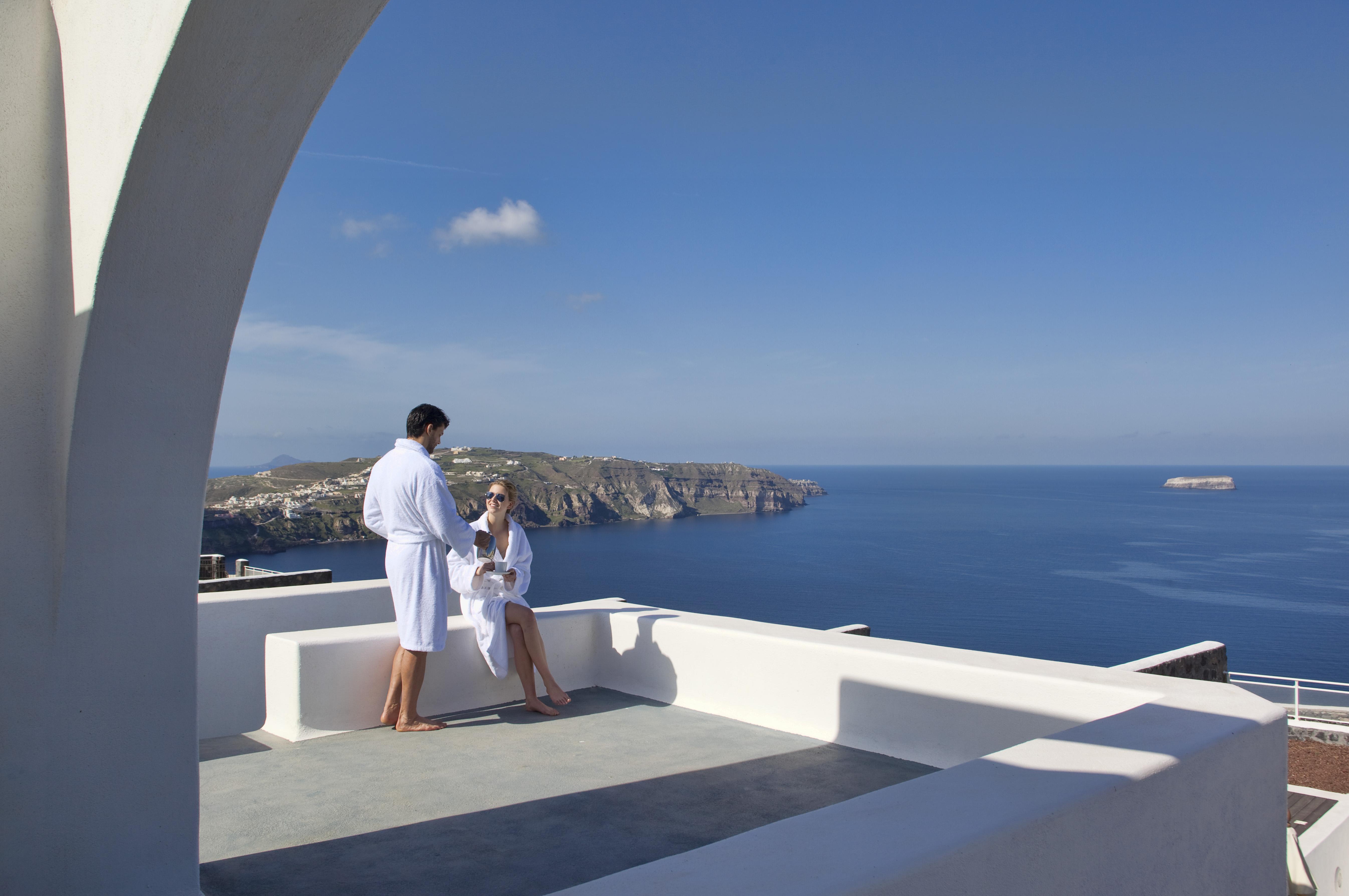 Thermes Luxury Villas And Spa (Adults Only) Megalochori  Exteriör bild