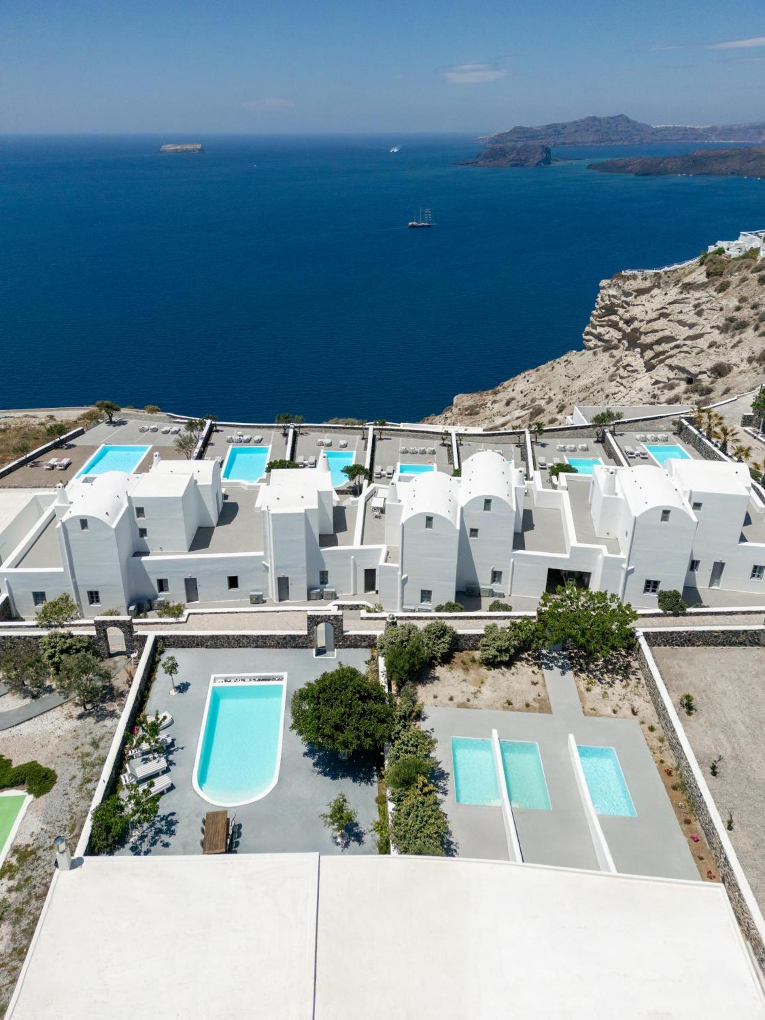 Thermes Luxury Villas And Spa (Adults Only) Megalochori  Exteriör bild